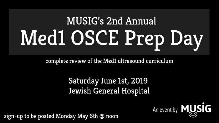 2nd annual Med1 OSCE Prep Day at JGH